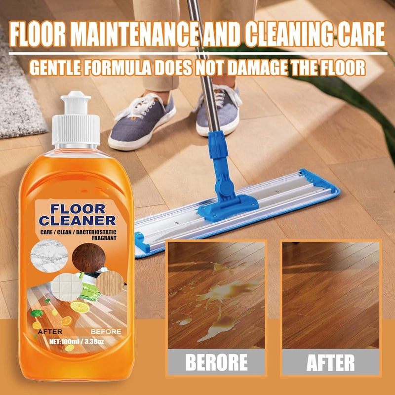 Momeng Floor Cleaner, Momeng Floor Cleaner Orange, Powerful Decontamination Floor Cleaner, Polishing Brightening Tile Cleaner For Wood, for Bathroom Kitchen Floor (1Pcs) - Image 3