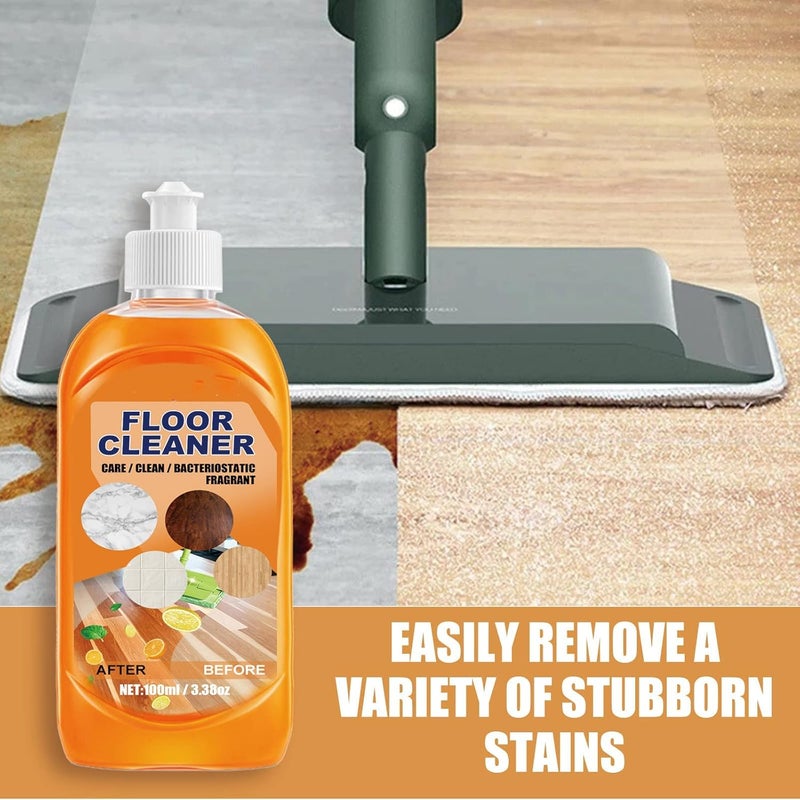 Momeng Floor Cleaner, Momeng Floor Cleaner Orange, Powerful Decontamination Floor Cleaner, Polishing Brightening Tile Cleaner For Wood, for Bathroom Kitchen Floor (1Pcs) - Image 2