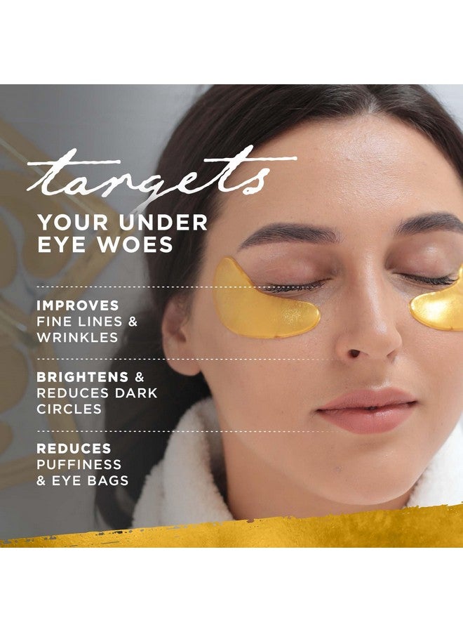 dermoland Under Eye Gel Pads Collagen Eye Patches For Puffy Eyes Dark Circles And Wrinkles 24K Gold Eye Mask With Hyaluronic Acid Vegan Crueltyfree Hydrating Eye Pad15 Pairs - Image 4