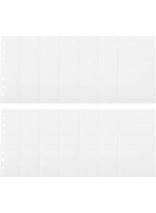 A6 Wide Ruled 6 Hole Refill Paper 45 Loose Leaf Sheets for Planners Journals Binders - Image 1