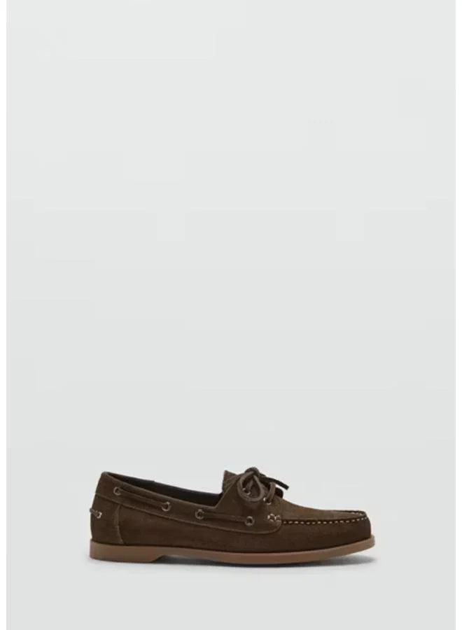 مانجو مان Leather Nautical Shoes