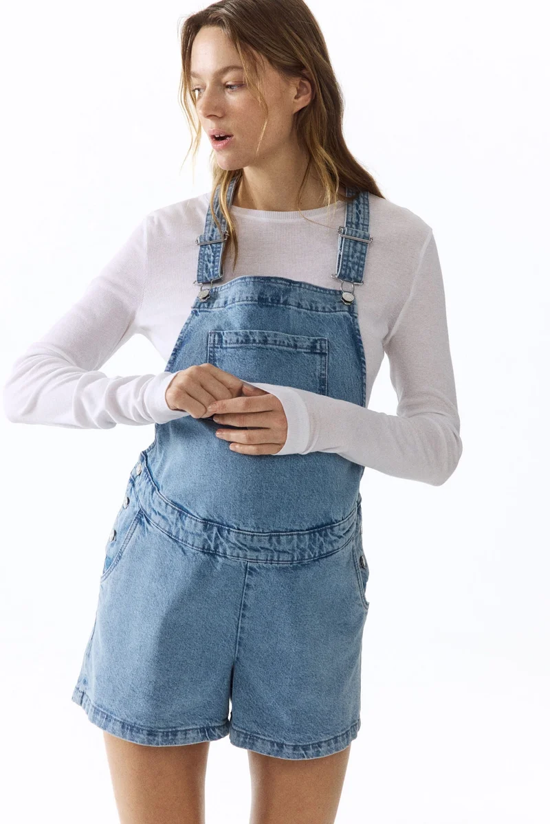 H&M MAMA Dungaree shorts