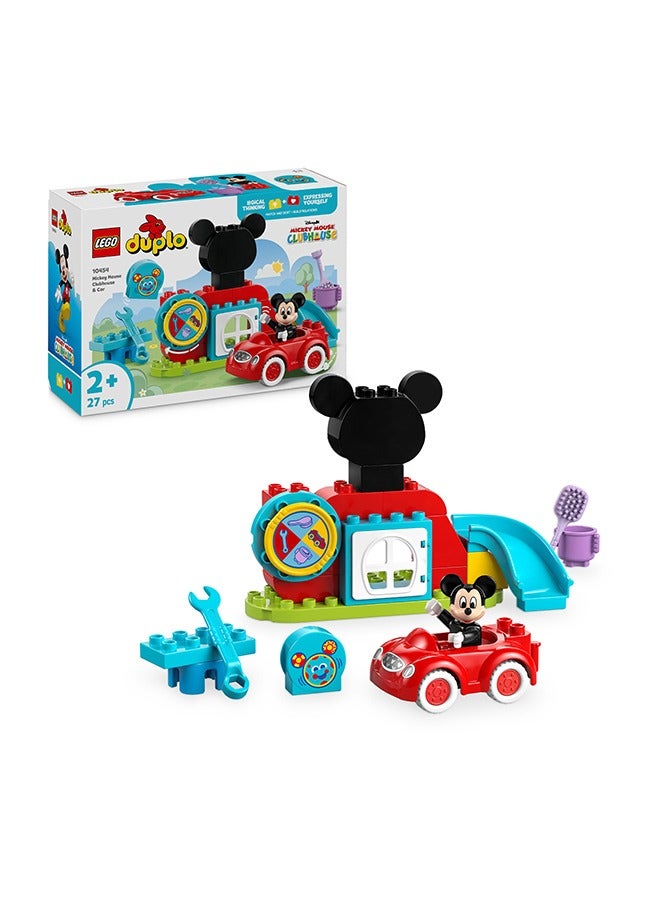 LEGO Duplo Disney Tm Mickey Mouse Clubhouse & Car 10454 (27) Pieces  - Image 1