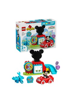 LEGO DUPLO  Disney Mickey Mouse Clubhouse & Car Set - Colour Sorting Toy with a Character Figure - Gifts for 2+ Year Old Toddlers, Girls & Boys - Great for Montessori 10454 (27 pieces)  - Image 1