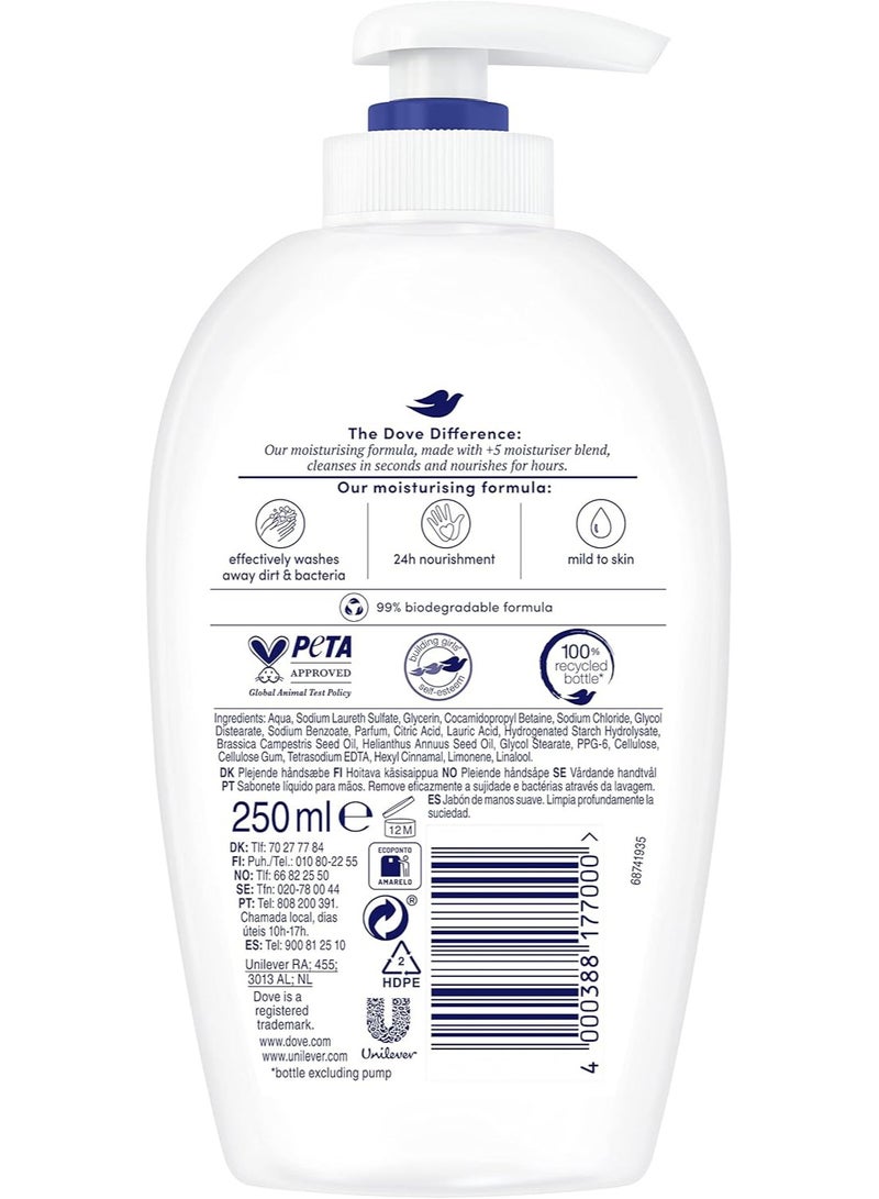 Dove Deeply Nourishing Hand Wash 250 Ml - Image 2