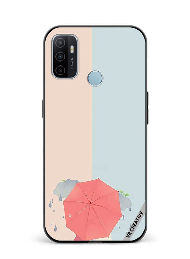 VR CREATIVE Protective Case Cover For Oppo A53 Umbrella Design Multicolour - Image 1