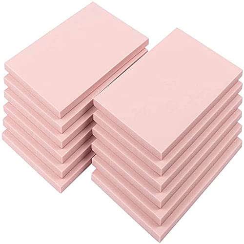 SGHUO 12pcs 4"x6" Pink Rubber Carving Blocks Linoleum Block Stamp Making Kit - Image 1