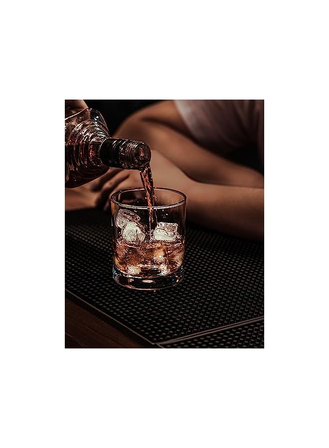S-TOP Whiskey Glasses-Premium 11 OZ Scotch Glasses Set of 6 /Old Fashioned Whiskey Glasses/ Scotch Lovers/Style Glassware for Bourbon/Rum glasses/Bar whiskey glasses,Clear - Image 5