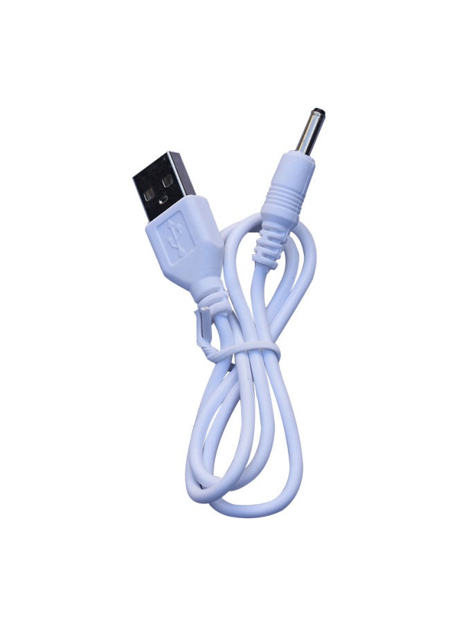Generic - 3.5 Dc Usb Charging Cable 50cm Round Hole Dc Power Cord Small Speaker Desk Lamp Charging Cable Dc3.5 Charging Cable-Color:Black-Line Length:80cm - Image 1