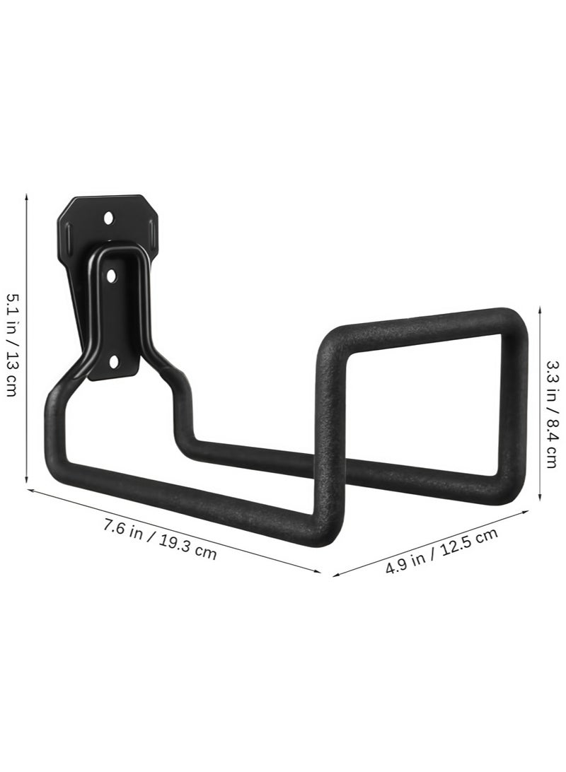 Leon Home 3-hole metal garden hose holder, heavy duty hose hanger wall mount water hose holder for outdoor yard, durable hose hook is perfect for water hose, extension cord, bicycle, stair rack; - Image 5