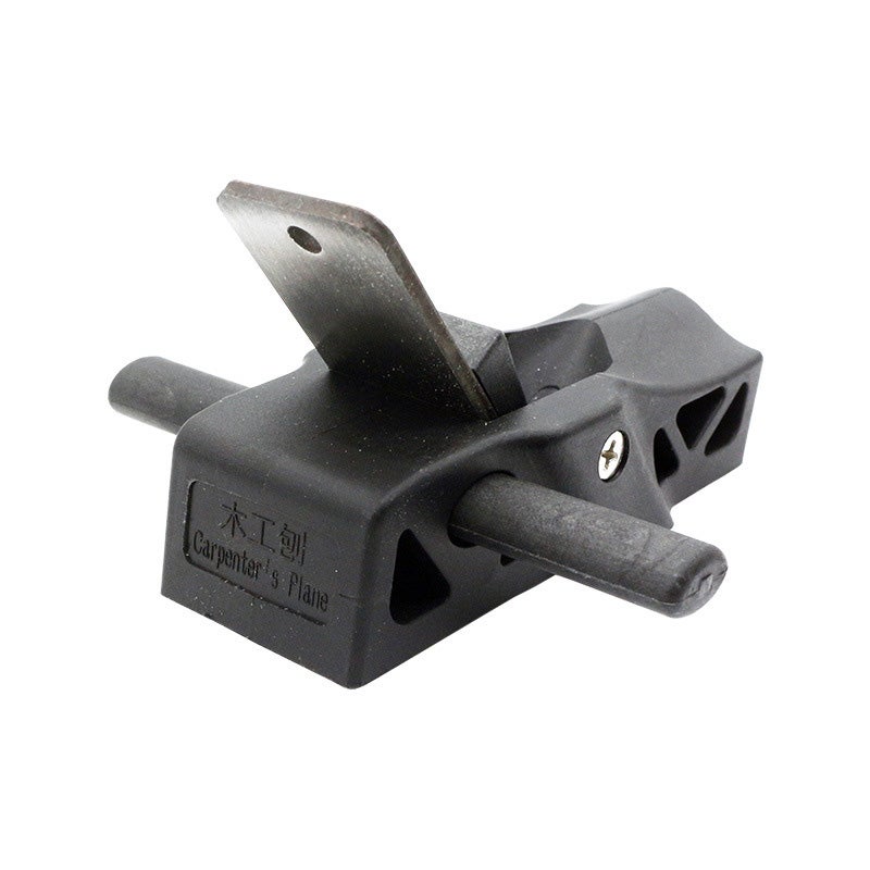 Mini Wood Planer DIY Woodworking Hand Tool Trimming Shaping Smoothing Steel Resin Black with Handle - Image 4