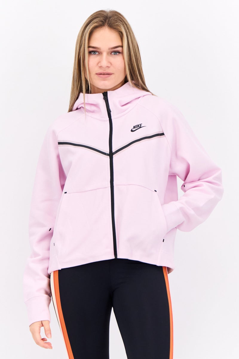 Nike Women Sportswear Fit Long Sleeve Outdoor Sweatshirt, Pink  - Image 1