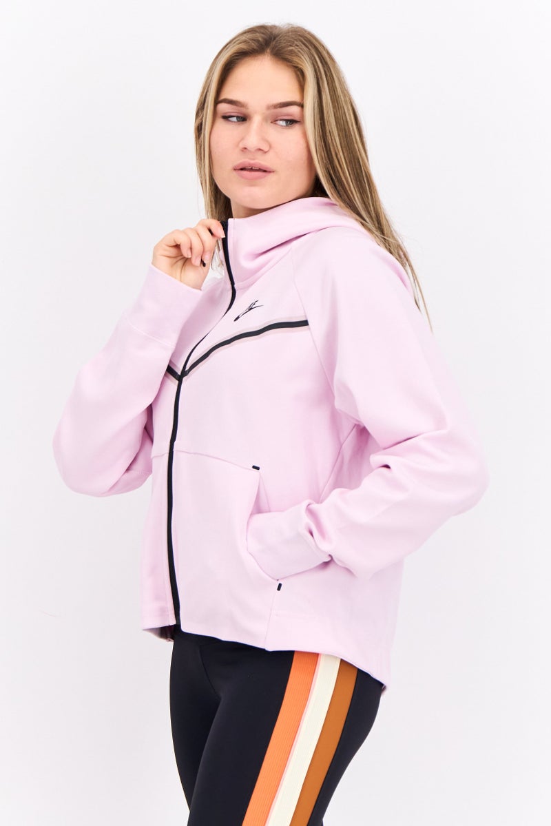Nike Women Sportswear Fit Long Sleeve Outdoor Sweatshirt, Pink  - Image 2