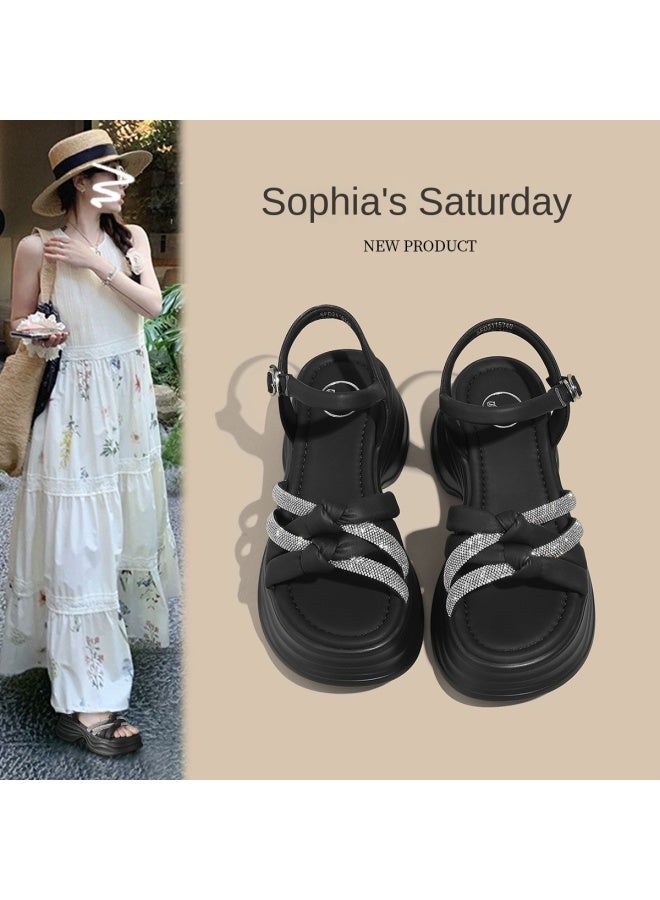 SAFIYA Second Increase 6.3 Saturday Brand 2025 New Platform Sport Sandals Versatile Outdoor Summer Sandals Women's Shoes - Image 2