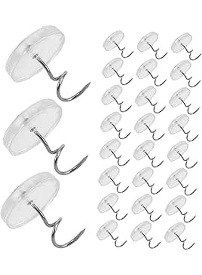 100 Pcs Spiral Push Fasteners for Upholstery Bedskirt Sofa Bedding Easy to Apply Secure Sturdy Design - Image 1