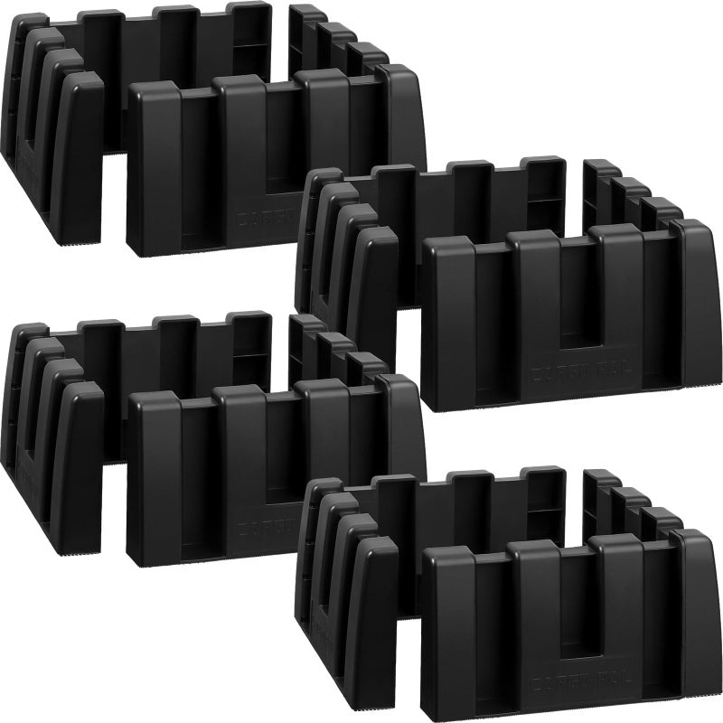 Datanly 6 Pack Car Trunk Organizer Blocks for Back of SUV Multipurpose Car Storage Organizer Blocks Trunk Divider Available to Wool Carpet for Truck SUV Van Cargo - Image 1