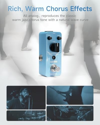 Donner Chorus Pedal, Tutti Love Analog Chorus Effect Classic Warm Chorus for Electric Guitar True Bypass - Image 2