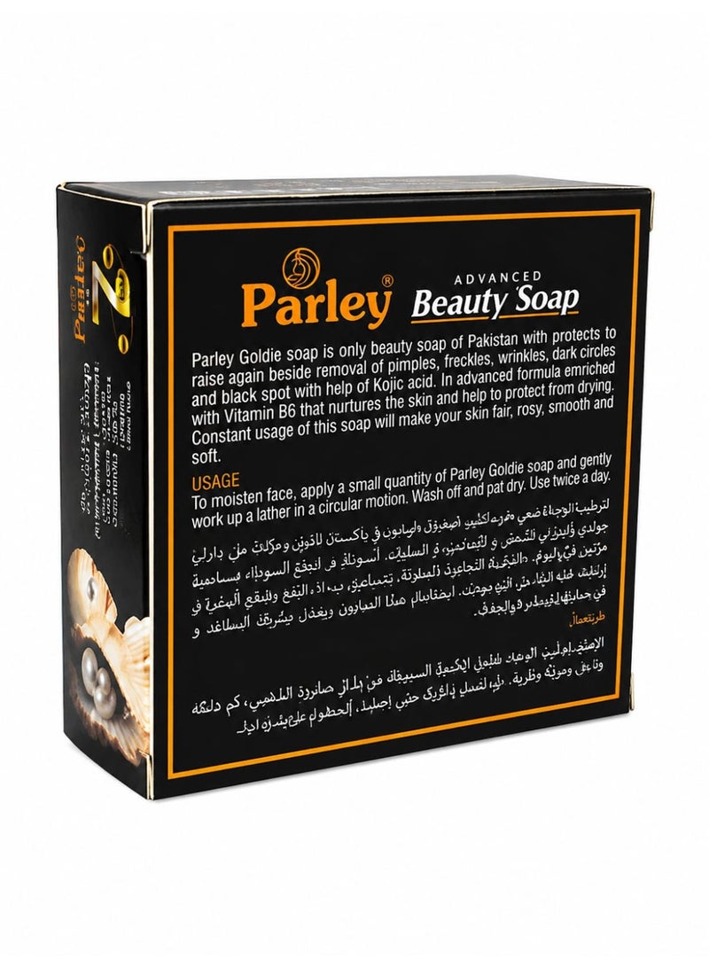 Parley Goldie Pearl Shine Advanced Beauty Soap, 100gm (Pack of 6) - Image 3