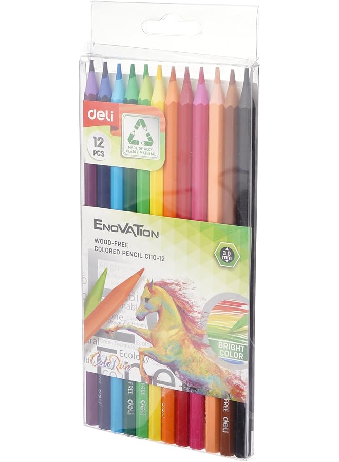 Deli Colored Pencil Set 12 Pieces - Image 1