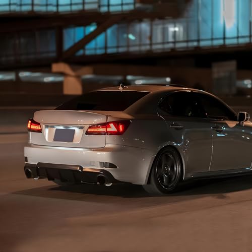 HCMOTIONZ Tail Light Assembly for 2006-2013 Lexus IS250/IS350/ISF Sedan, Tail Lamps with Start UP Animation Reverse Lights LED Rear Lamps Replacement… (RED) - Image 3