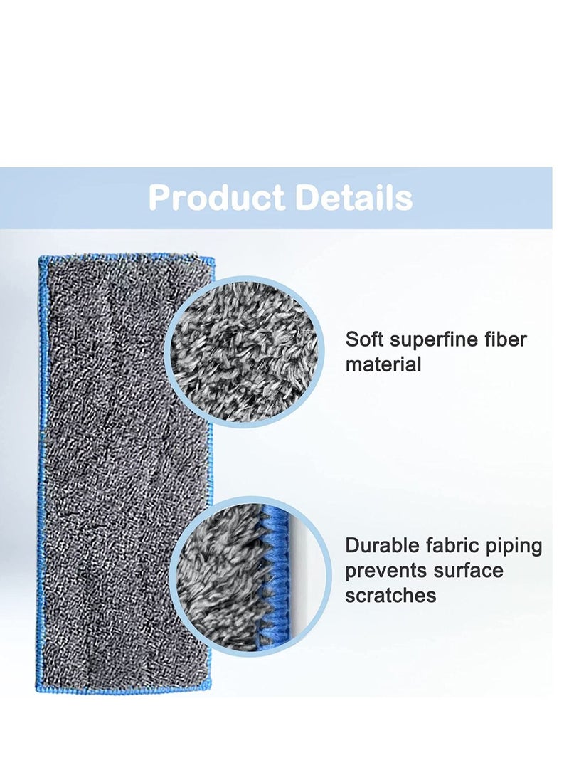 XiuWoo Wet Mopping Pads Compatible for iRobot Braava Jet m6 6110 6012 6112 Series Washable Reusable Strong Water Absorption Ceramic Tile Laminate Marble Wooden Floors 8PCS  - Image 3