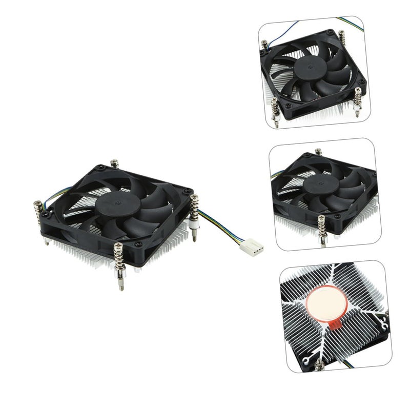 Ultra Thin Aluminum Copper CPU Cooler High Performance Desktop Air Fan - Image 5