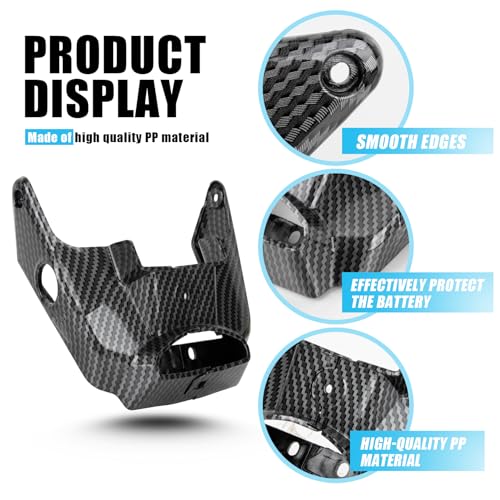 psler غطاء جانبي للبطارية لسورون، غطاء بطارية بنمط ألياف الكربون PSLER لحماية حجرة البطارية لقفل البطارية للدراجة الكهربائية لايت بي سورون S/ سورون X - Image 2