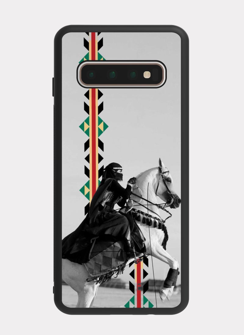 PXLAAT Samsung Galaxy S10 Plus case cover Horsewoman - Image 1
