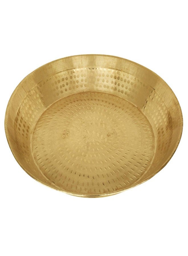 Adipin® Handmade Brass Parat Platter, 16x16x4-inch (Bronze) - Image 1