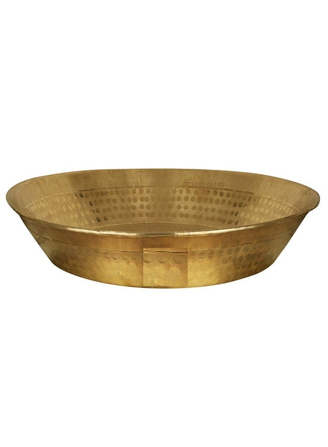 Adipin® Handmade Brass Parat Platter, 16x16x4-inch (Bronze) - Image 2