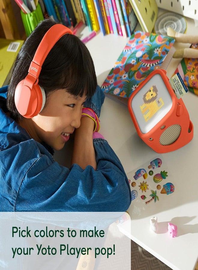 Yoto Adventure Jacket in Fruit Punch Orange (3rd Gen.) - Accessory for Kids Player, Fitted Protective Sleeve Case Carrier, Anti-Slip Silicone Skin Cover with Easy-to-Carry Handle - Image 2
