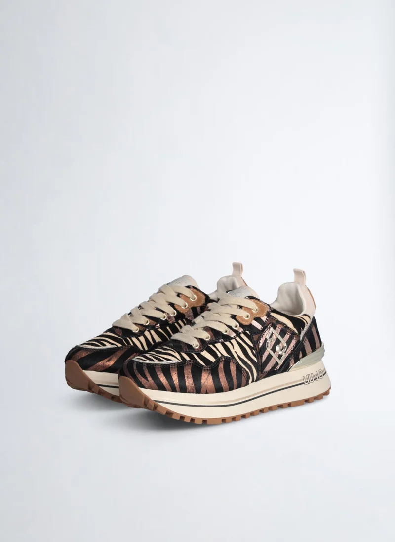 Liu Jo Animal-Print Platform Sneakers