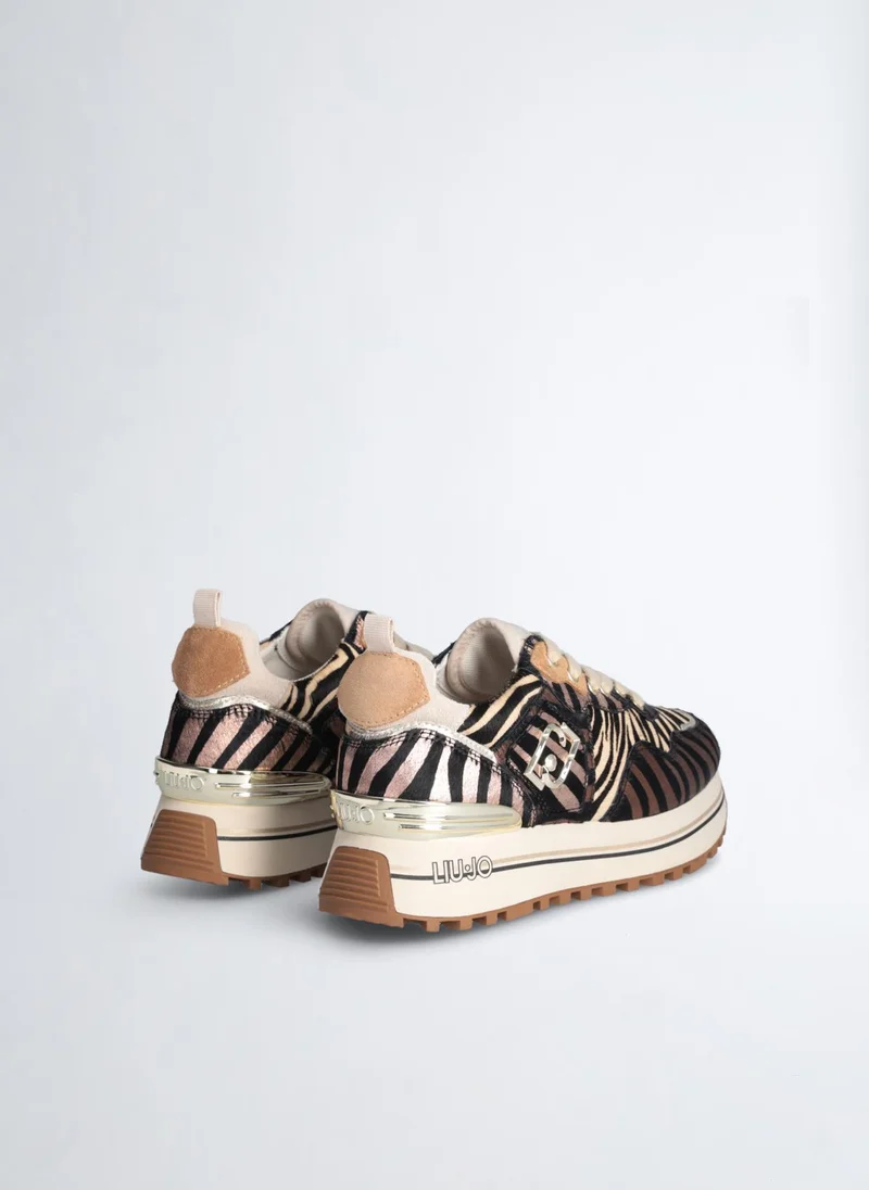 Liu Jo Animal-Print Platform Sneakers