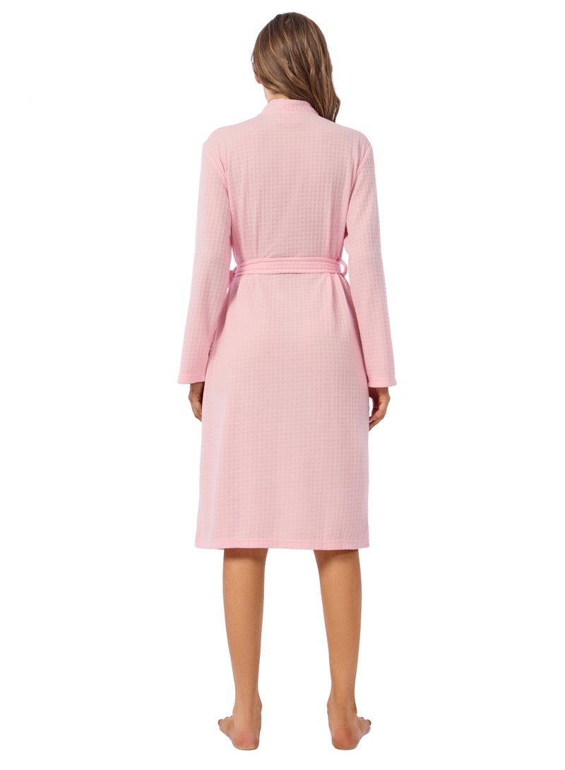 Etertoyle Waffle Weave Bath Robe After Shower Quick Dry Lightweight Unisex Bathrobe For Men & Women - Image 3