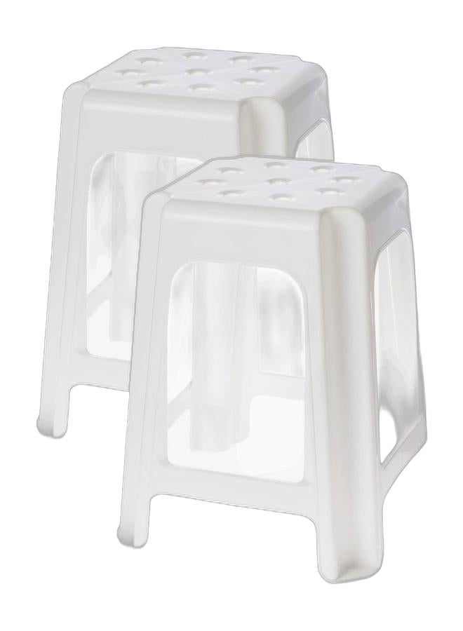 Cosmoplast Square Stool (Pack of 2)  - Image 1