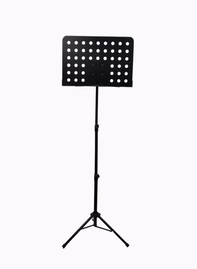 شو وو حامل ورقة الموسيقى قابل للطي خفيف الوزن ومحمول وقابل للتعديل ارتفاع احترافي معدني حامل كتب الموسيقى ورقة الموسيقى حامل مشبك لعازفي الجيتار القيثارة والكمان - Image 1