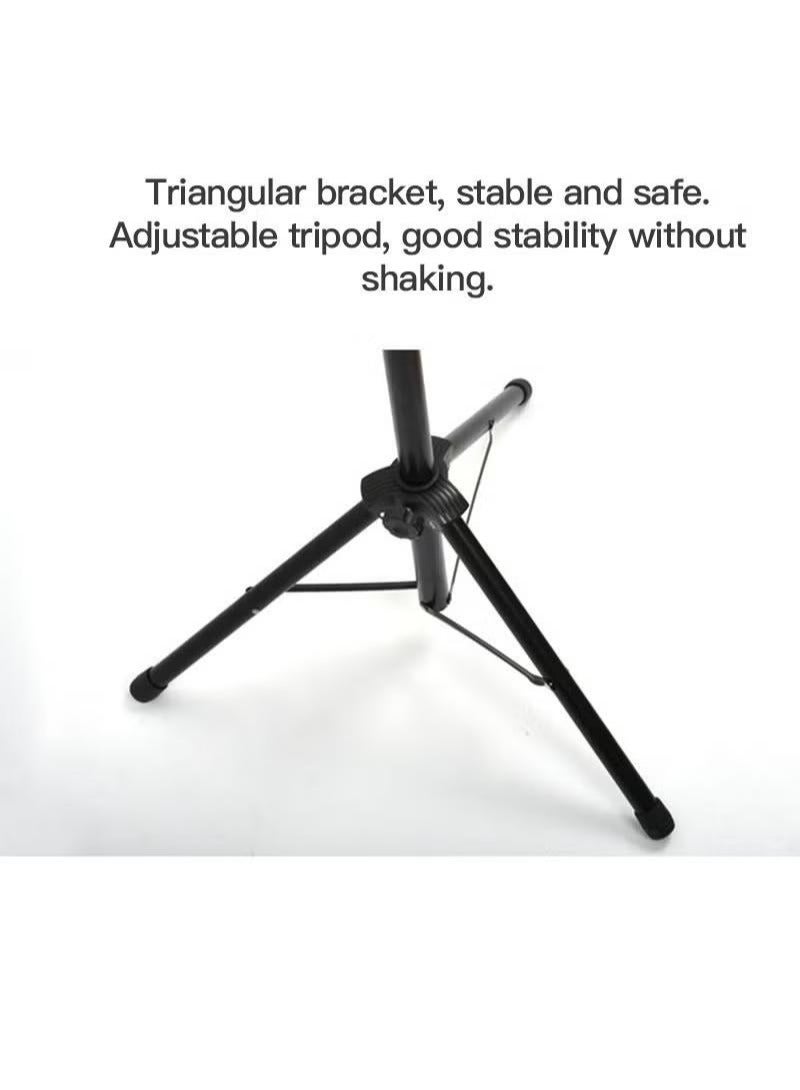 شو وو حامل ورقة الموسيقى قابل للطي خفيف الوزن ومحمول وقابل للتعديل ارتفاع احترافي معدني حامل كتب الموسيقى ورقة الموسيقى حامل مشبك لعازفي الجيتار القيثارة والكمان - Image 5