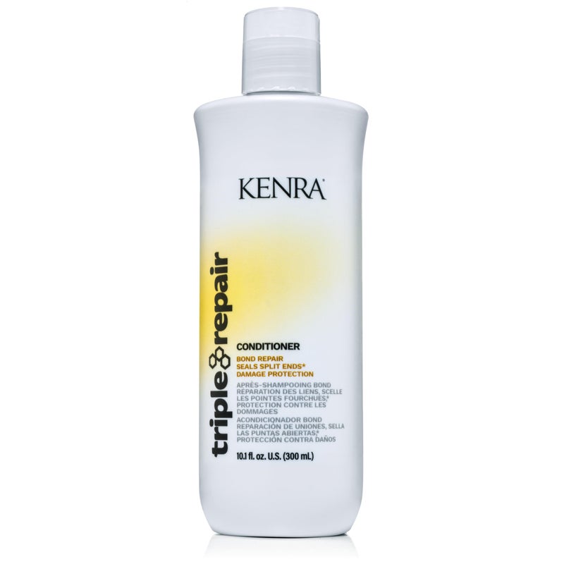 Kenra Professional Triple Repair Conditioner Targets Repairs Weak or Broken Bonds Split Ends Damaged Hair Bond Builder SulfateFree 101 fl oz
