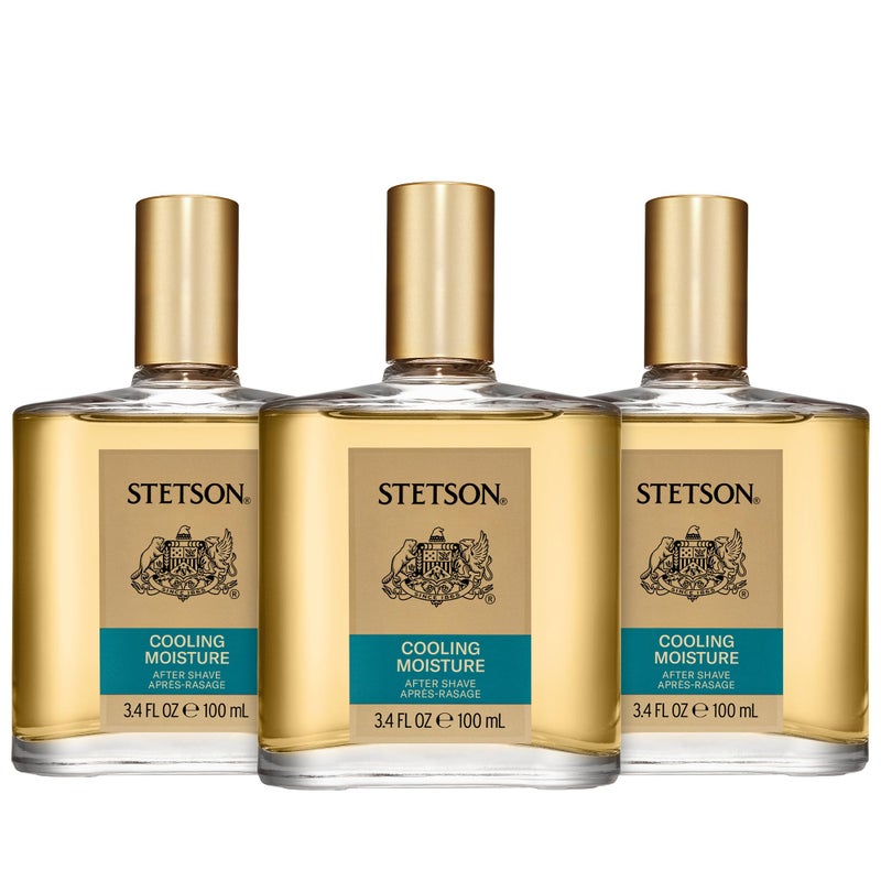 Stetson SCENT BEAUTY STETSON Original Cooling Moisture After Shave - Fragrance Notes of Citrus, Honey, and Sage - 3.4 Fl Oz - Pack of 3 - Image 1