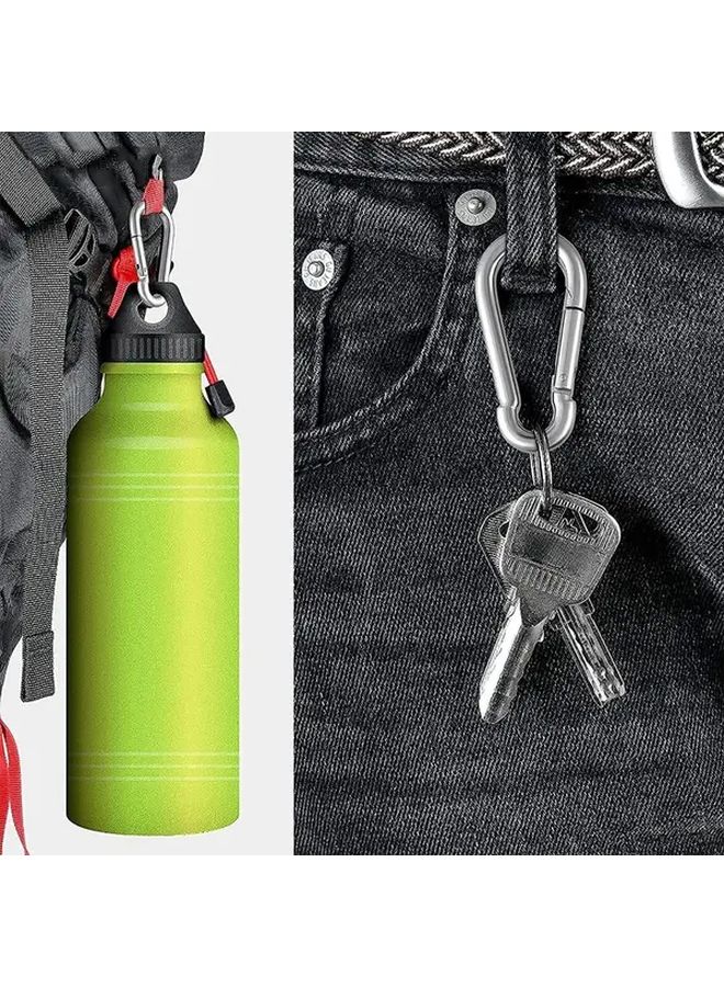 9Pcs 3.15 Inch Heavy Duty Stainless Steel Spring Snap Hooks Quick Connect Clips Secure Locking - Image 3