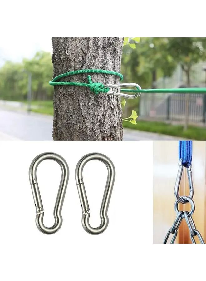 9Pcs 3.15 Inch Heavy Duty Stainless Steel Spring Snap Hooks Quick Connect Clips Secure Locking - Image 5