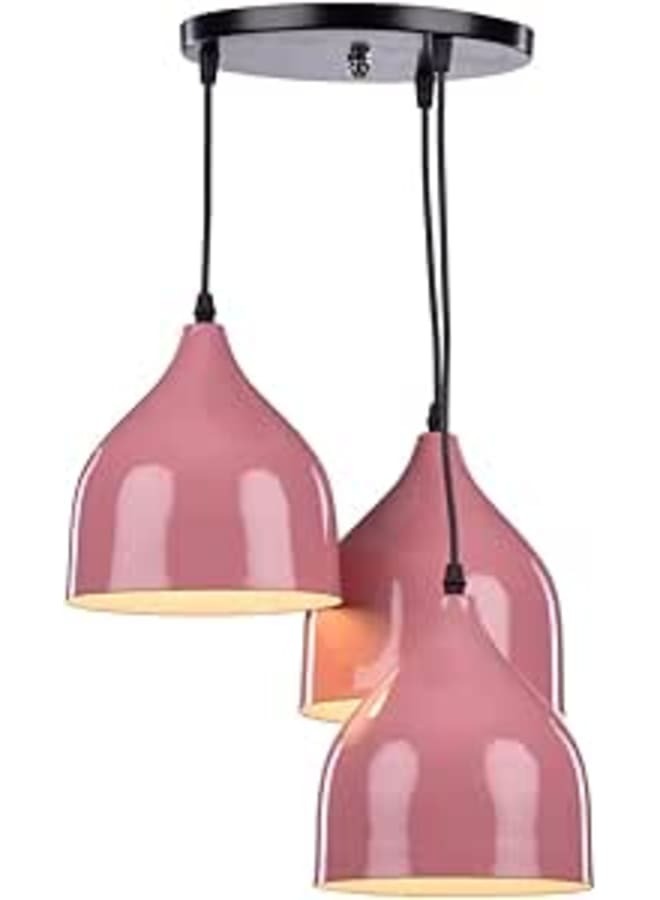 El Rawda Lighting High Quality, Modern Design Ceiling Lamp, For Living Room, Bedroom, Or Hall - Pink