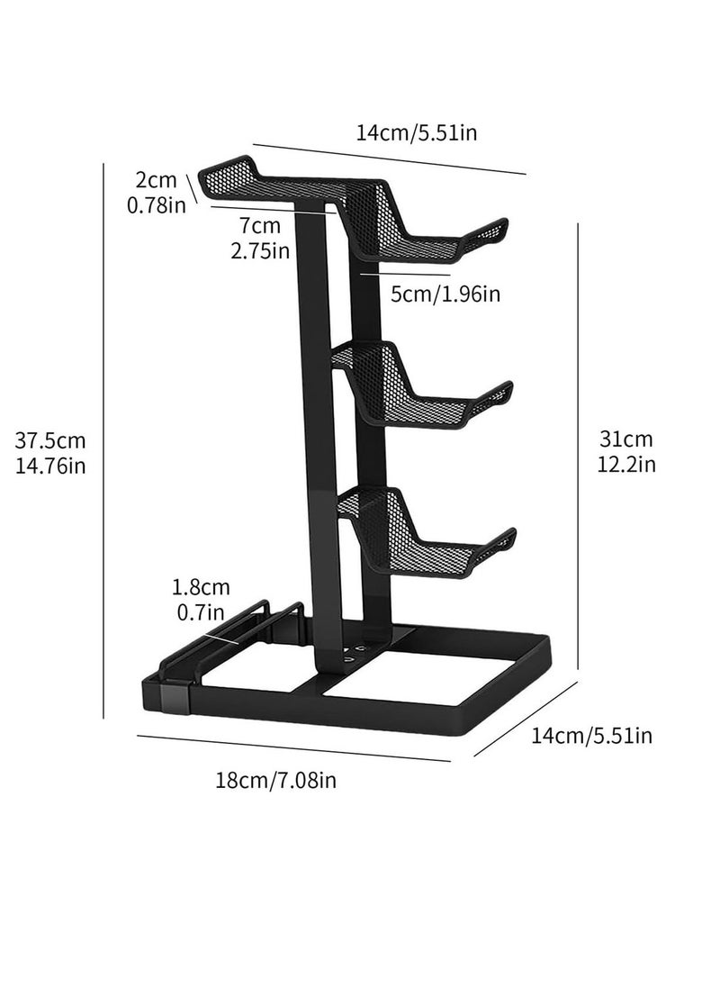 Generic - Elevated Version Metal Gamepad Holder Stand Compatible Headphones With PS5/PS4/Xbox ONE/S/X Series Game Console Controller Gaming Handle Bracket - Image 1