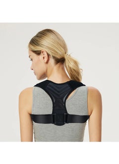 PLUSOX NEW Adjustable Posture Support Corrector Back Brace Belt, Women Men Adjustable Shoulder Brace Back Support Strap Belt L  - Image 4