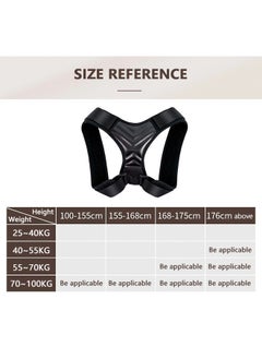 PLUSOX NEW Adjustable Posture Support Corrector Back Brace Belt, Women Men Adjustable Shoulder Brace Back Support Strap Belt L  - Image 5