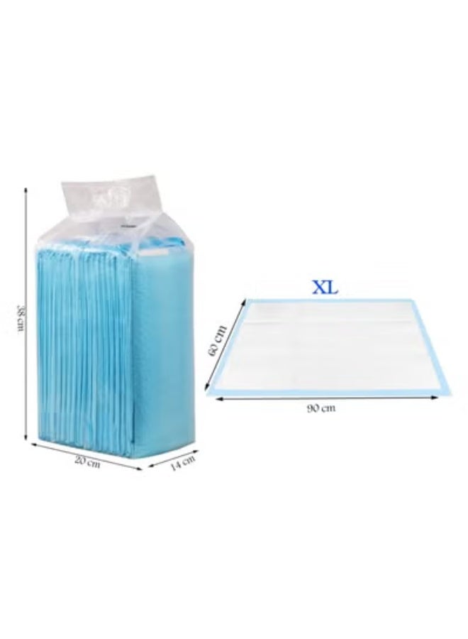 NNC PETS Dog training pads with 5 highly absorbent layers, Disposable absorbent quick drying leak-proof pee pads, disposable training pads for All-sized breeds 60x90 cm XL (20Pcs) Blue - Image 2