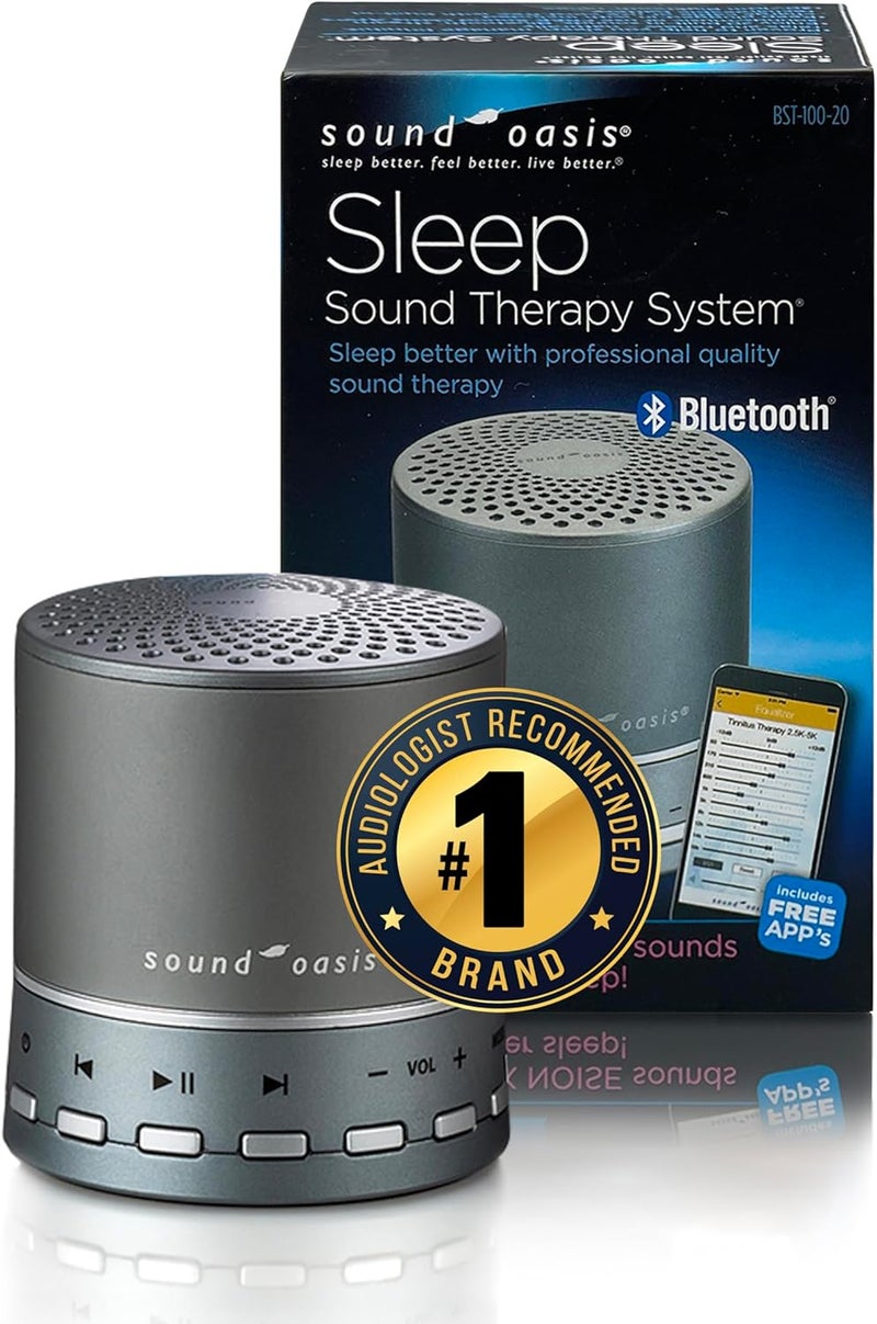 Sound Oasis Bluetooth Sleep Sound Therapy System BST100 Revolutionary Sound Machine and Bluetooth Speaker in one New Model - Image 1