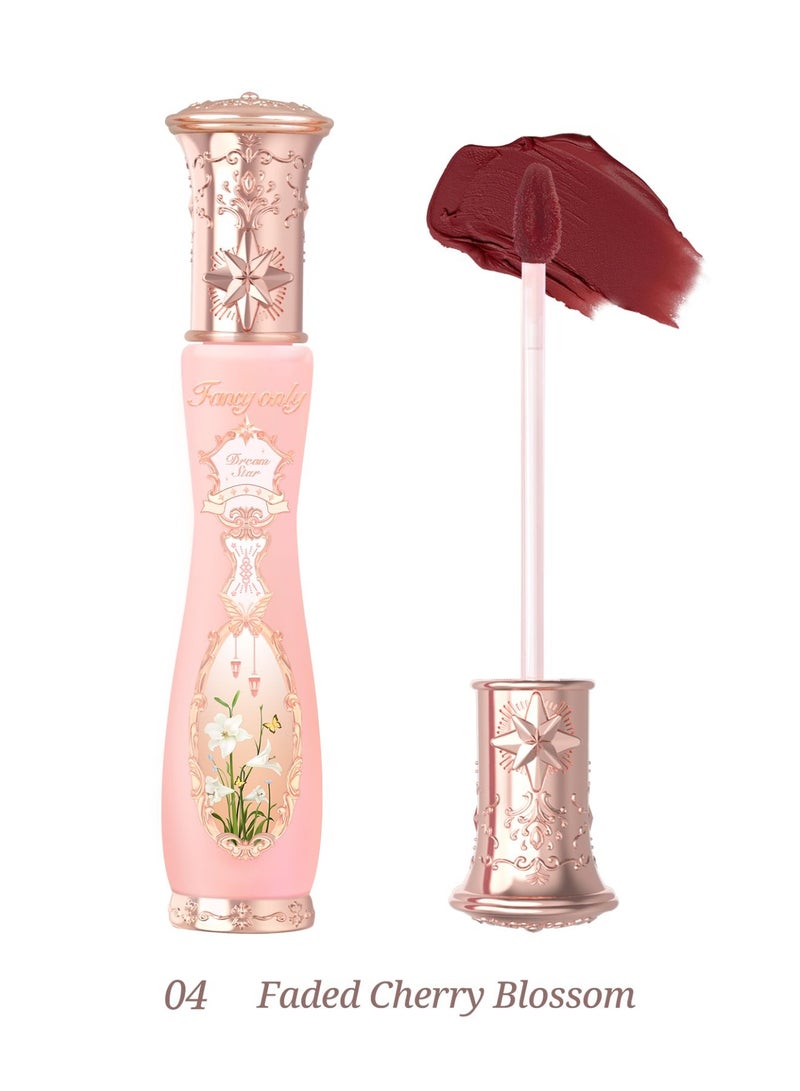 Fancy only Dream Star Lip Cream Moisturizing Velvet Smooth Matte Finish Lip Gloss - 04 Faded Cherry Blossom - Image 1