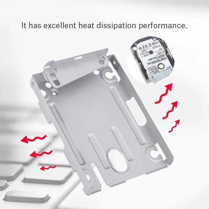 fosa 3 Super Slim Hard Drive Bracket, 2.5" Hard Disk Drive Mounting Kit Bracket for CECH-400X, HDD Hard Disk Drive Holder Adapter with Screws - Image 3