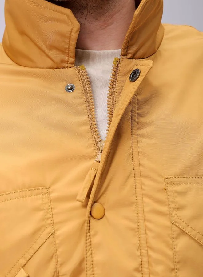 The Indian Garage Co Men Slim Fit Solid Puffer Jackets